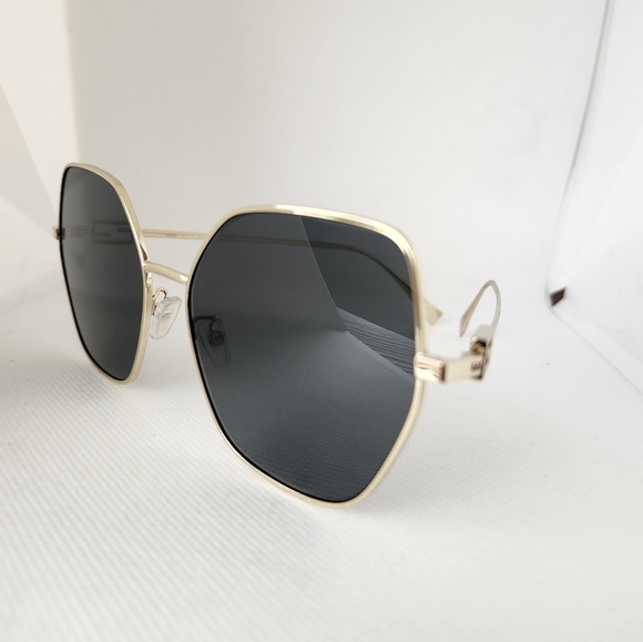 Fendi Gold Rimmed Hexagonal Sunglasses main image 8
